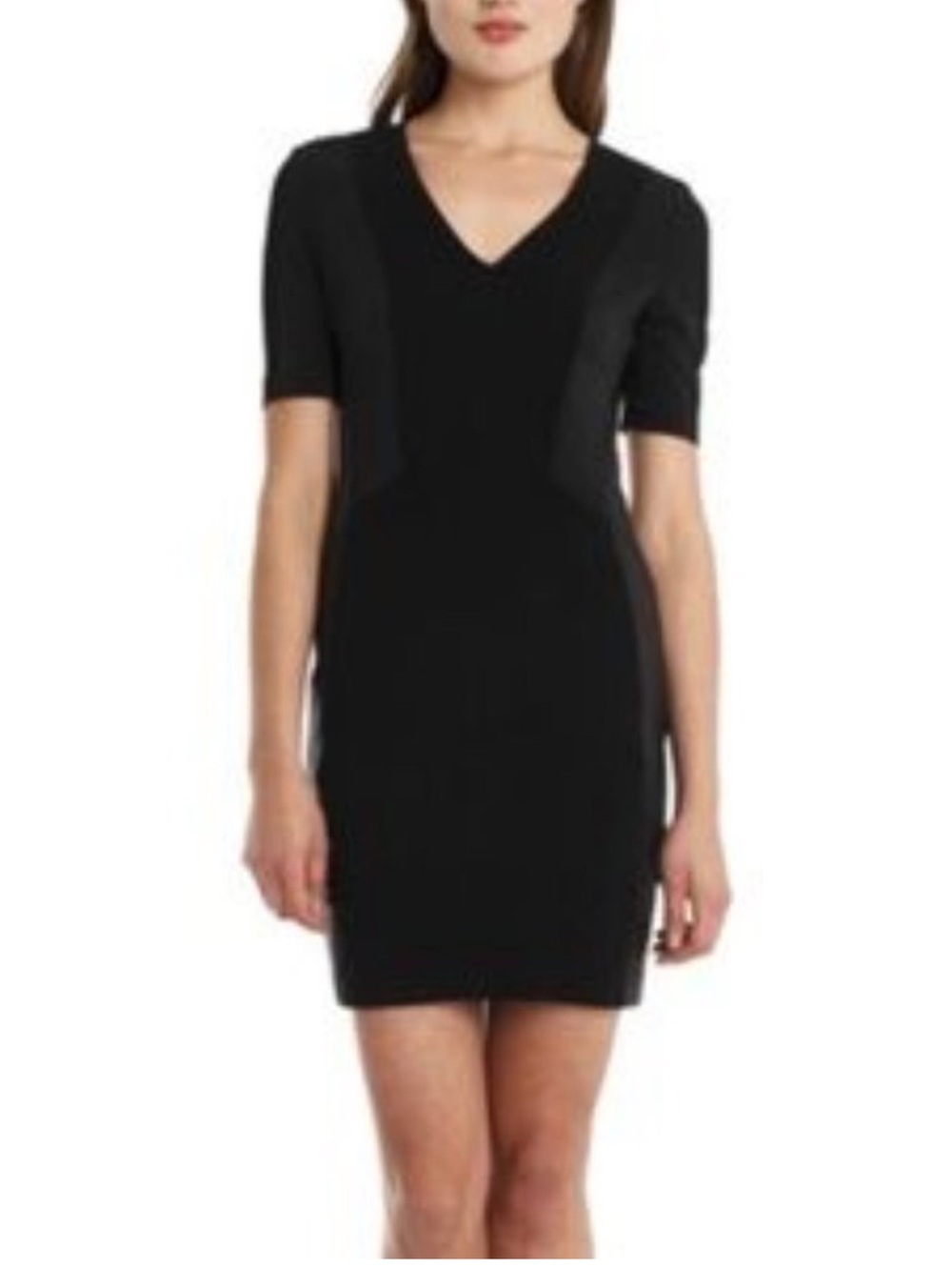RAG & BONE Black Lamb Leather Vanhi Dress Size 2